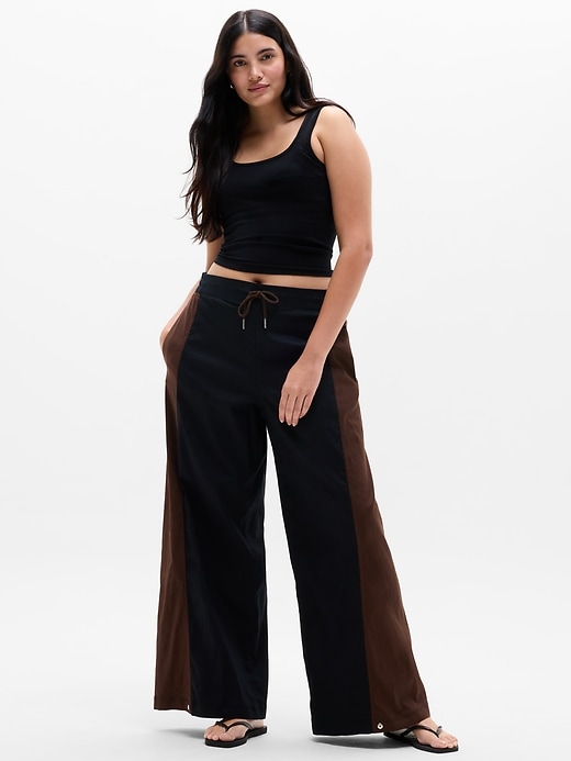 Image number 4 showing, SuperLinen Blend Palazzo Pant