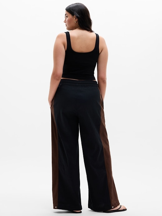 Image number 5 showing, SuperLinen Blend Palazzo Pant