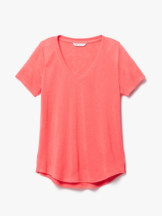 Image number 7 showing, Breezy Scoop V-Neck Tee