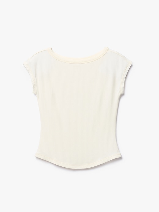 Image number 7 showing, Perfect Rib Boatneck Tee