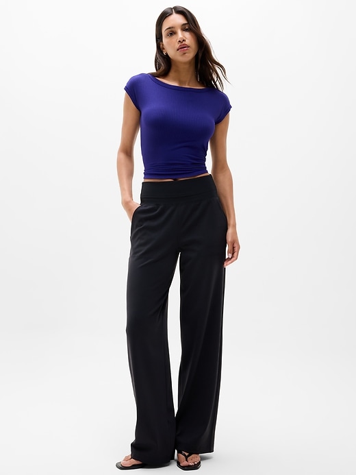 Image number 2 showing, Perfect Rib Boatneck Tee