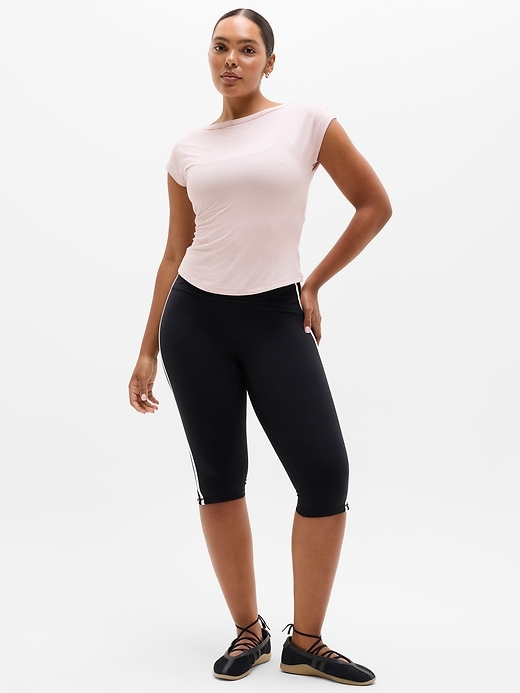 Image number 5 showing, Perfect Rib Boatneck Tee