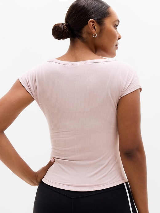 Image number 6 showing, Perfect Rib Boatneck Tee