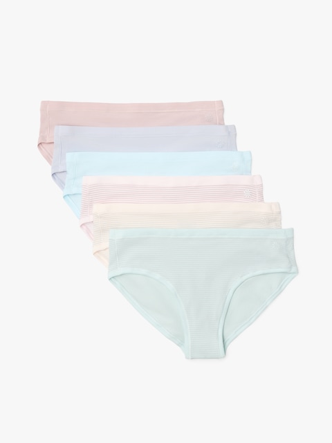 Athleta Girl Right Moves Cotton Bikini Underwear 6-Pack