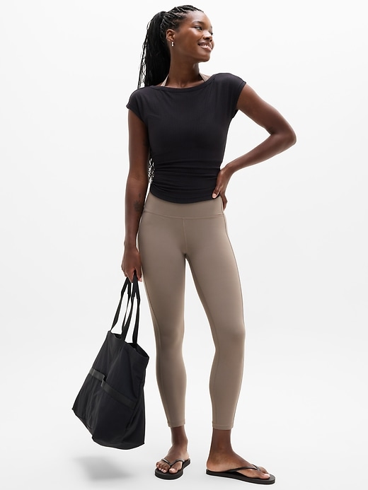 Image number 1 showing, Salutation Pintuck High Rise 7/8 Legging