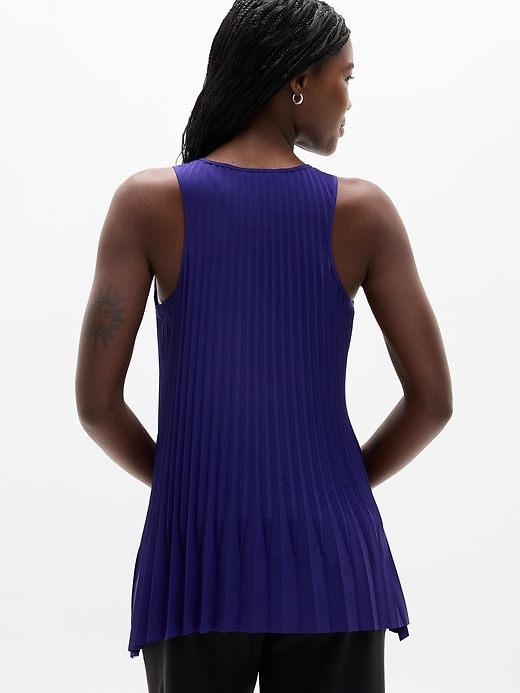 Image number 3 showing, Featherweight Plissé Tank