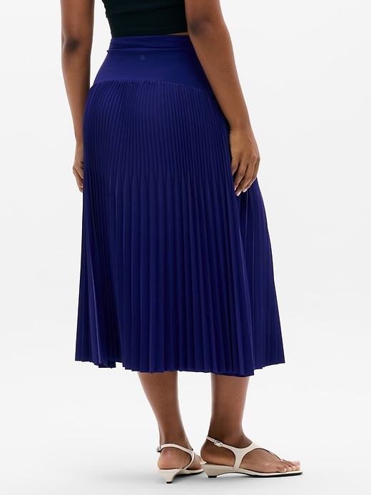 Image number 3 showing, Featherweight Plissé Midi Skirt