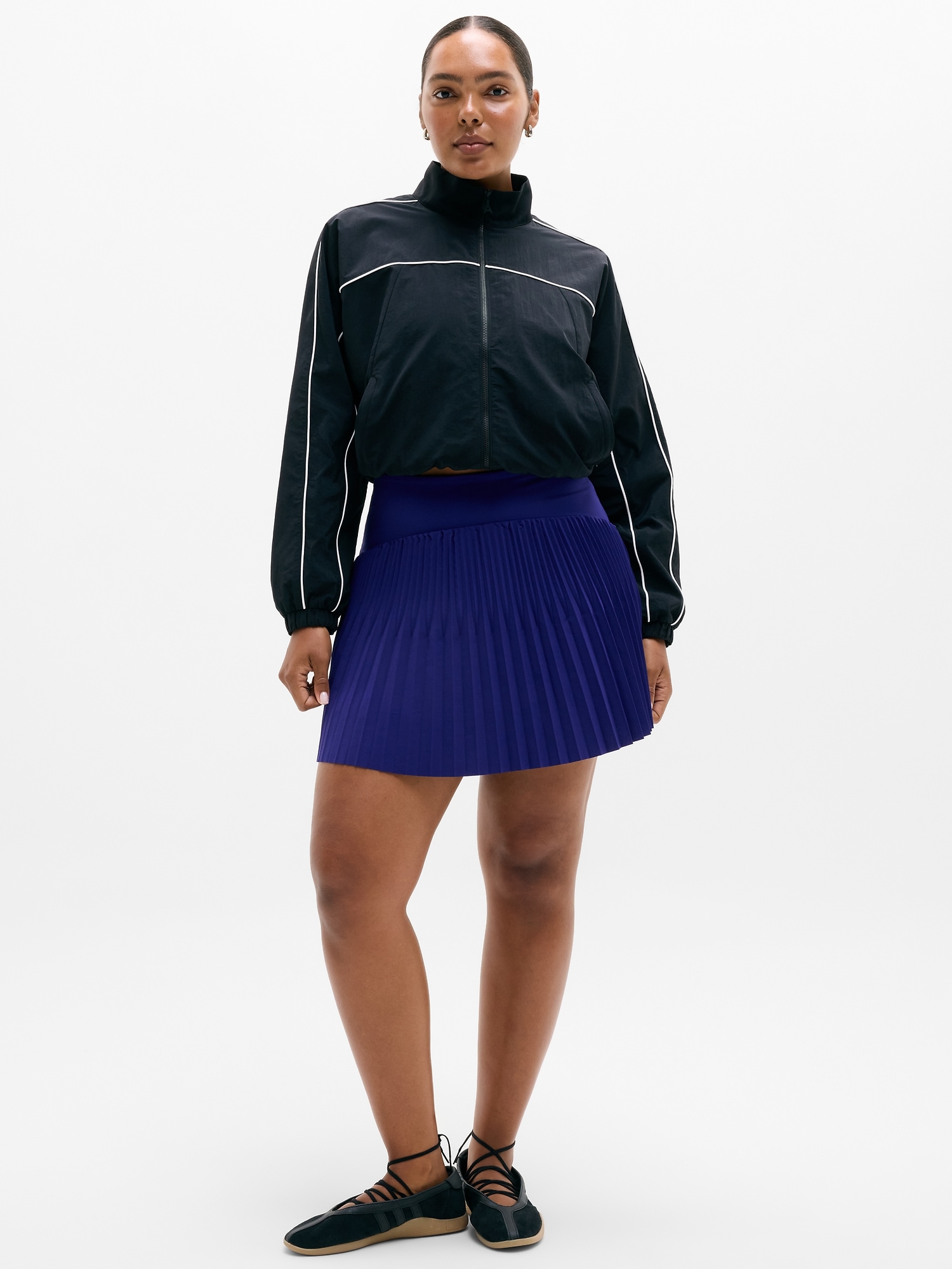 Featherweight Plissé Skort