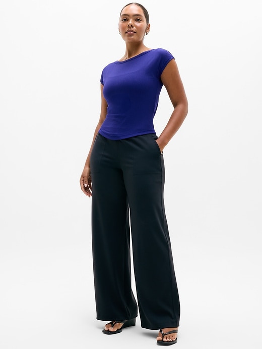 Image number 5 showing, Perfect Rib Boatneck Tee