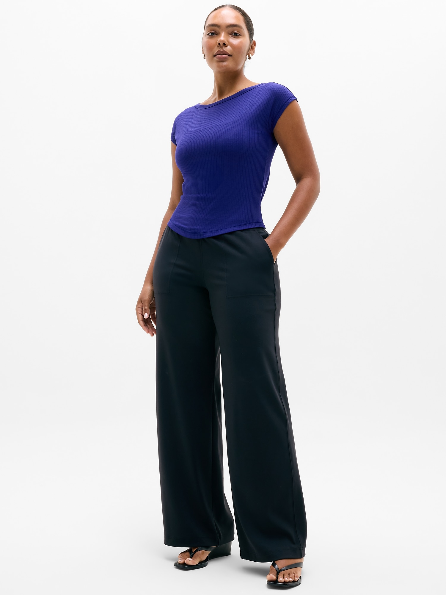 Perfect Rib Boatneck Tee