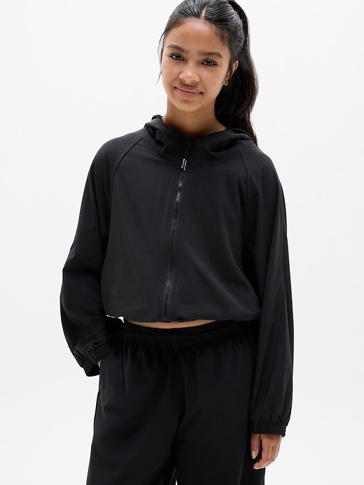 Image number 1 showing, Athleta Girl Run Free Hooded Jacket
