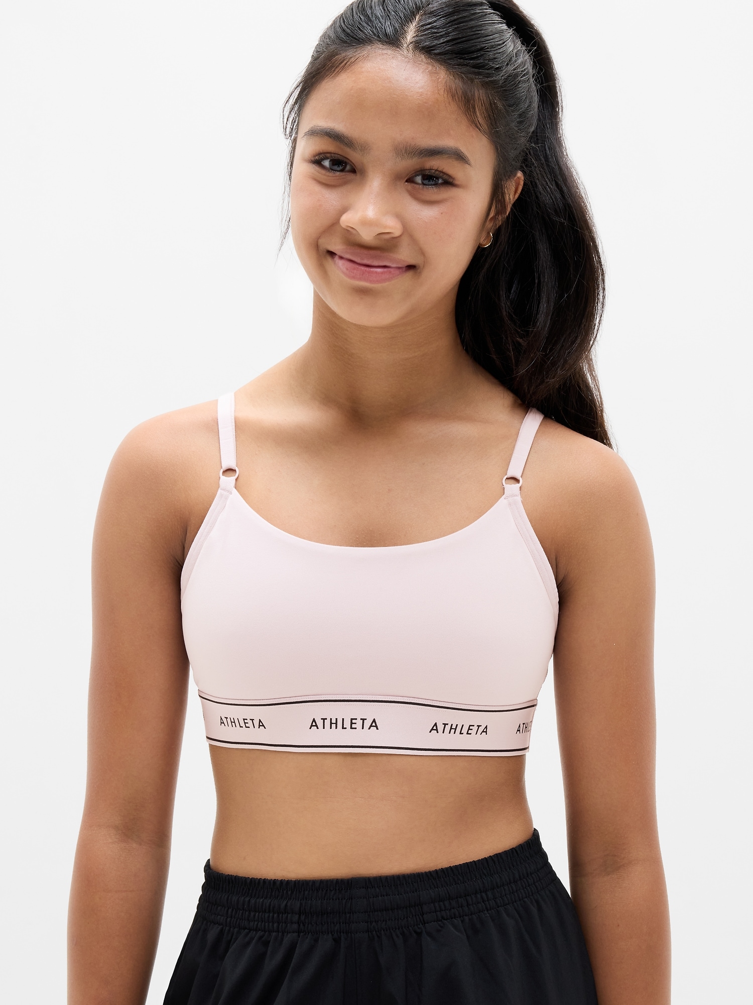 Athleta Girl High Speed Logo Adjustable Bra