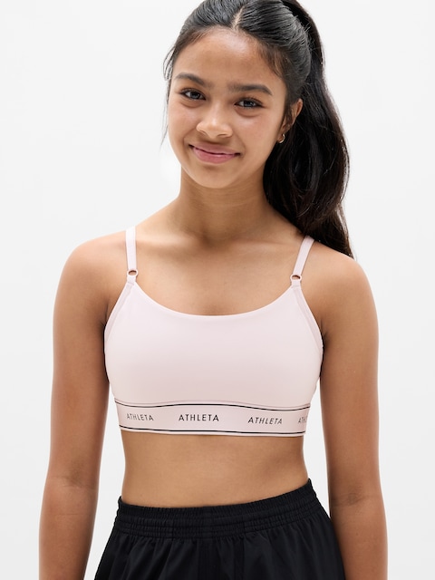 Athleta Girl High Speed Logo Adjustable Bra