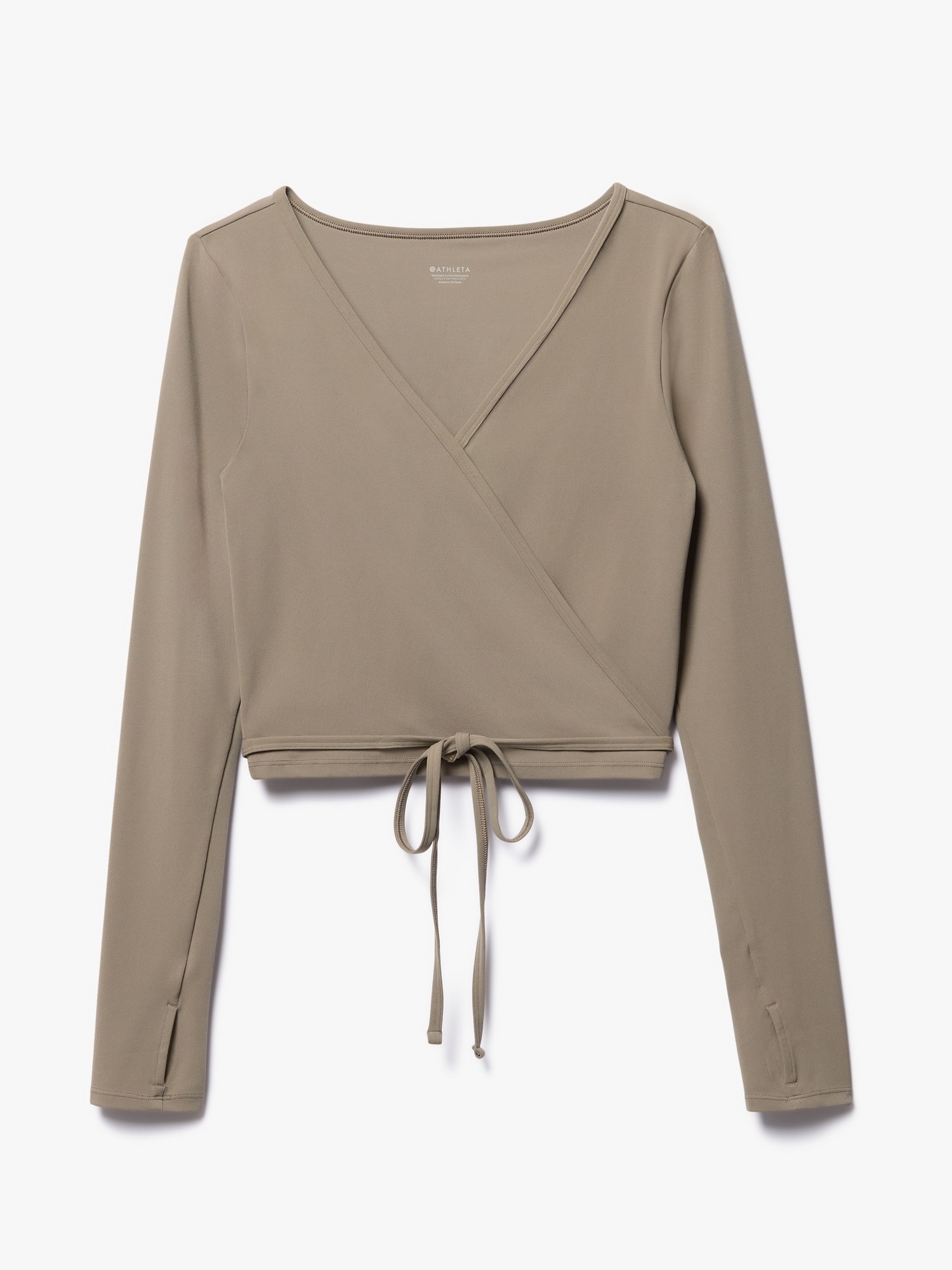 Transcend Wrap Crop Top
