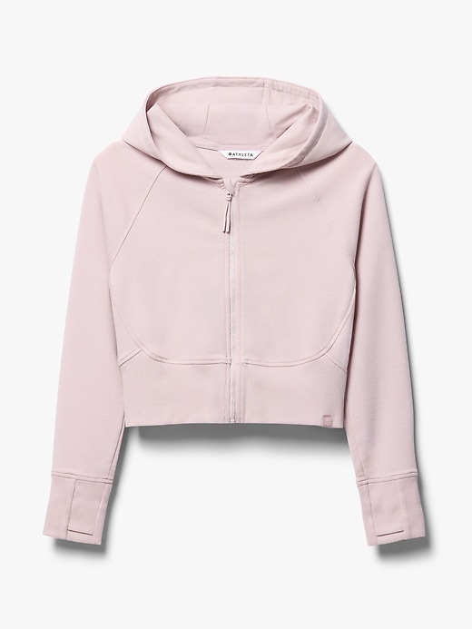 Image number 5 showing, Athleta Girl All Day Full Zip Shrunken Hoodie