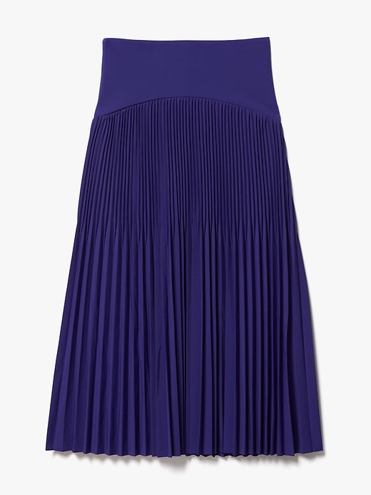 Image number 7 showing, Featherweight Plissé Midi Skirt