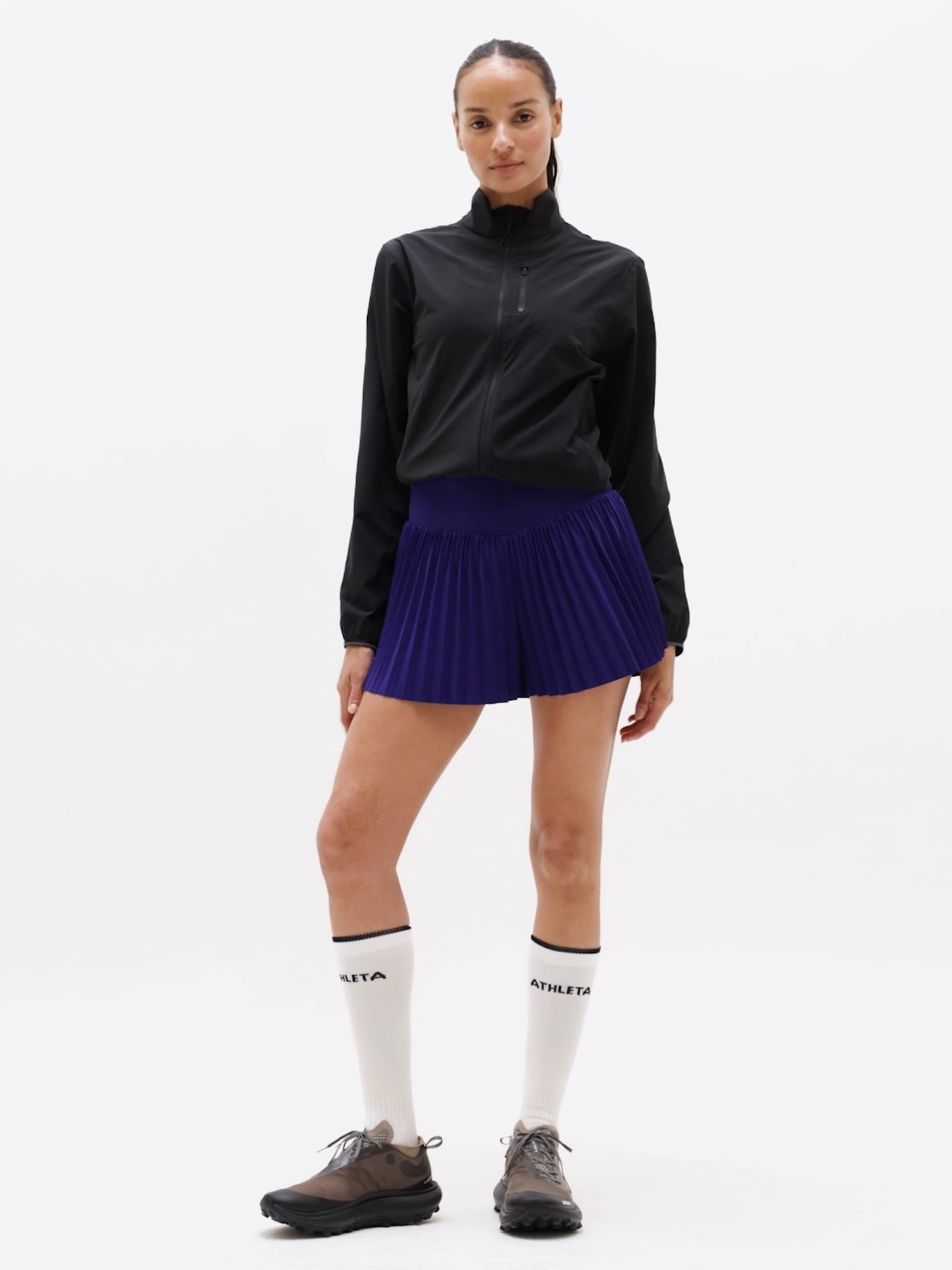 Featherweight Plissé Run Short