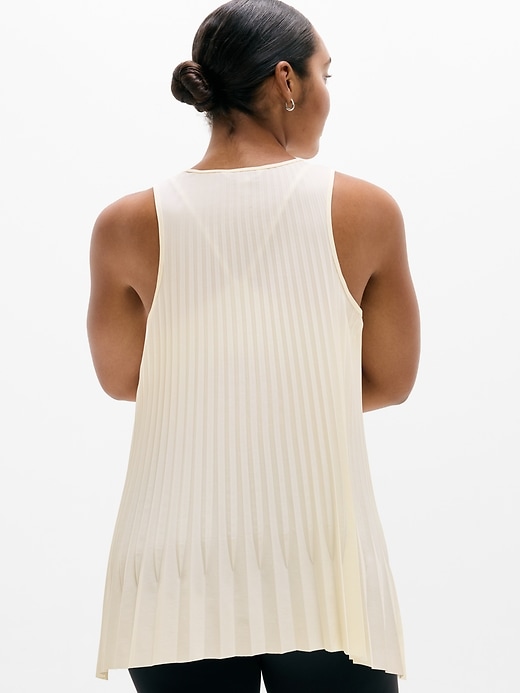 Image number 3 showing, Featherweight Plissé Tank
