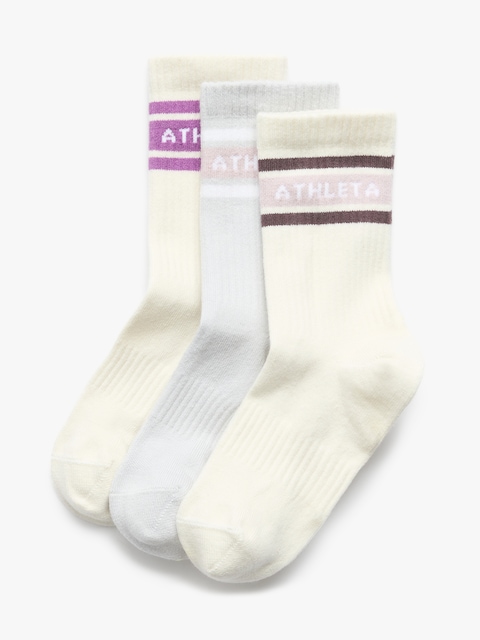 Athleta Girl Everyday Crew Sock 3-Pack