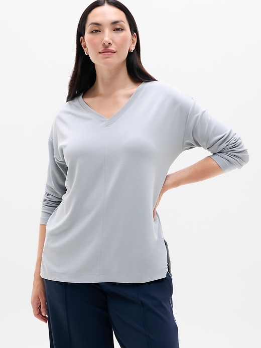 Image number 1 showing, Seasoft V Neck Sweatshirt