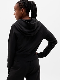 Image number 3 showing, Athleta Girl All Day Full Zip Shrunken Hoodie