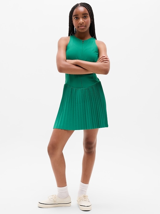Image number 1 showing, Athleta Girl Pleat Perfect Dress