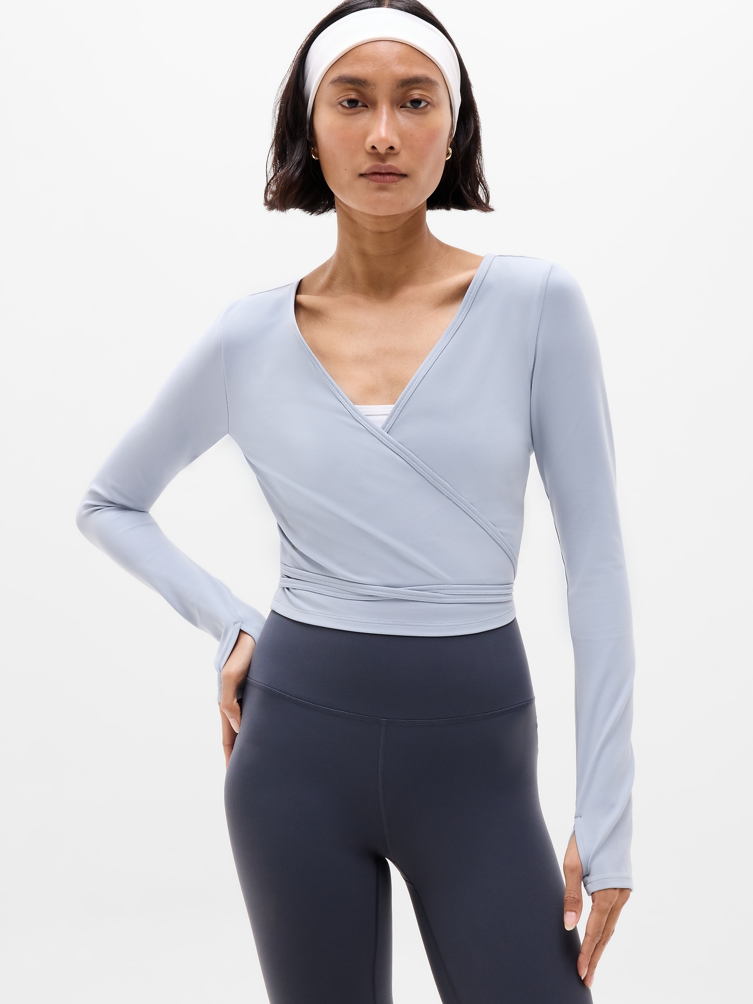 Transcend Wrap Crop Top