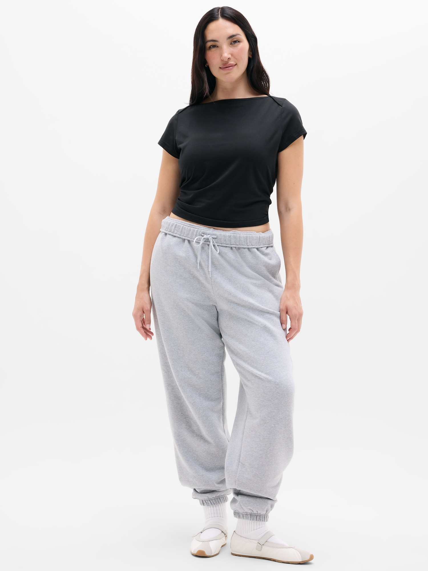 Женская футболка Athleta Foundation Cap Sleeve, цвет: Чёрный — фото 2