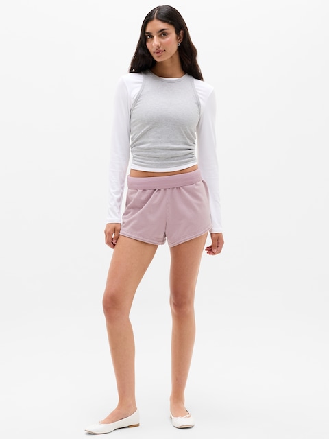 Airy Cotton Terry Snow Wash Shortie