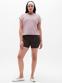 Image number 2 showing, Airy Cotton Terry Snow Wash Sweatshirt Tee