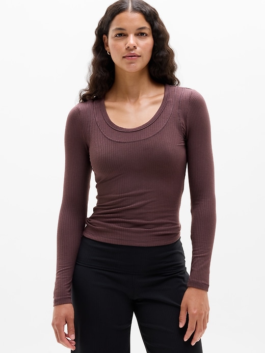 Image number 1 showing, Perfect Rib Layered Top