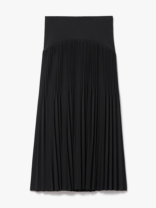 Image number 7 showing, Featherweight Plissé Midi Skirt