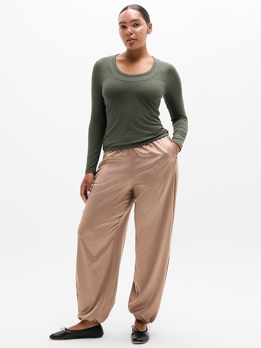 Perfect Rib Layered Top | Athleta