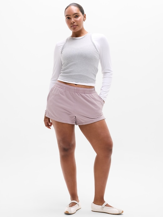Image number 4 showing, Airy Cotton Terry Snow Wash Shortie