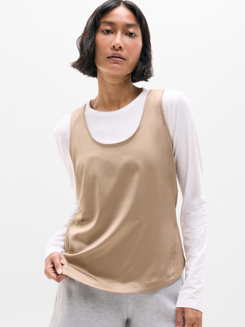 Featherweight Satin Tank