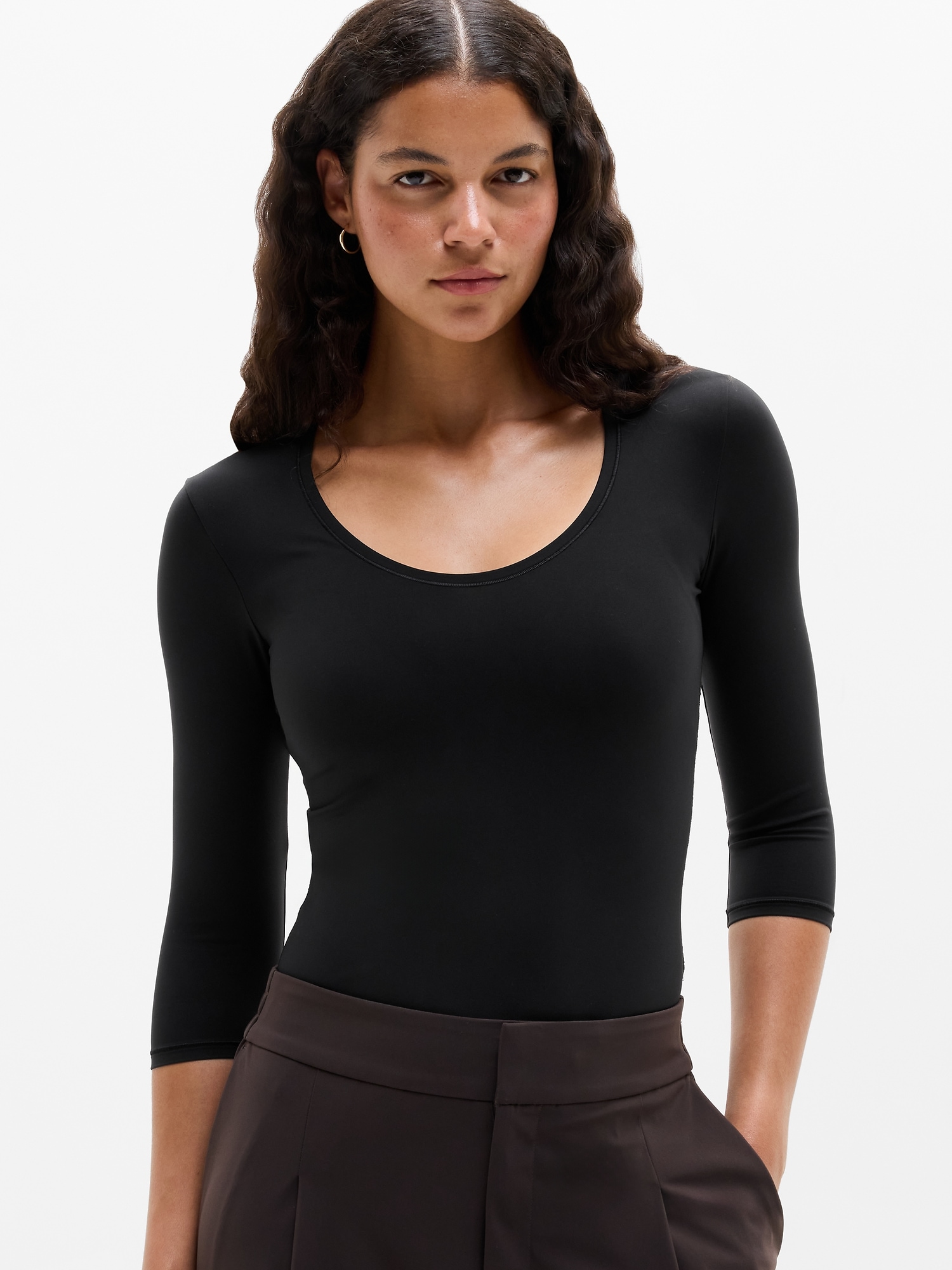 Bodymove Scoop Midi Sleeve Tee