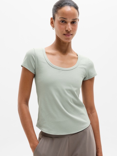 Signature Rib Scoop Tee