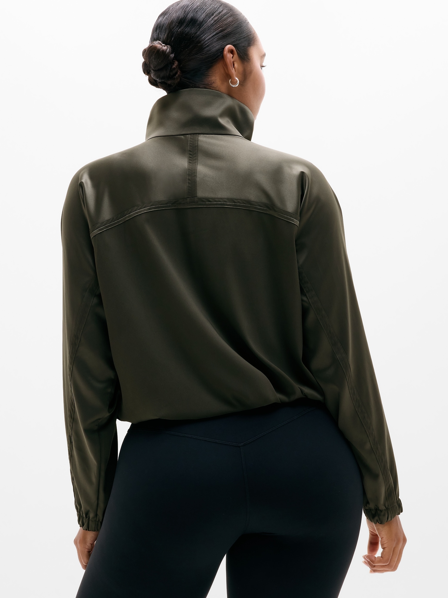 Женская куртка Athleta Featherweight Satin, цвет: Jungle — фото 5