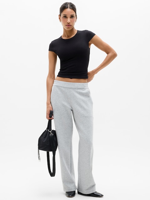 Form Knit Mid Rise Straight Pant