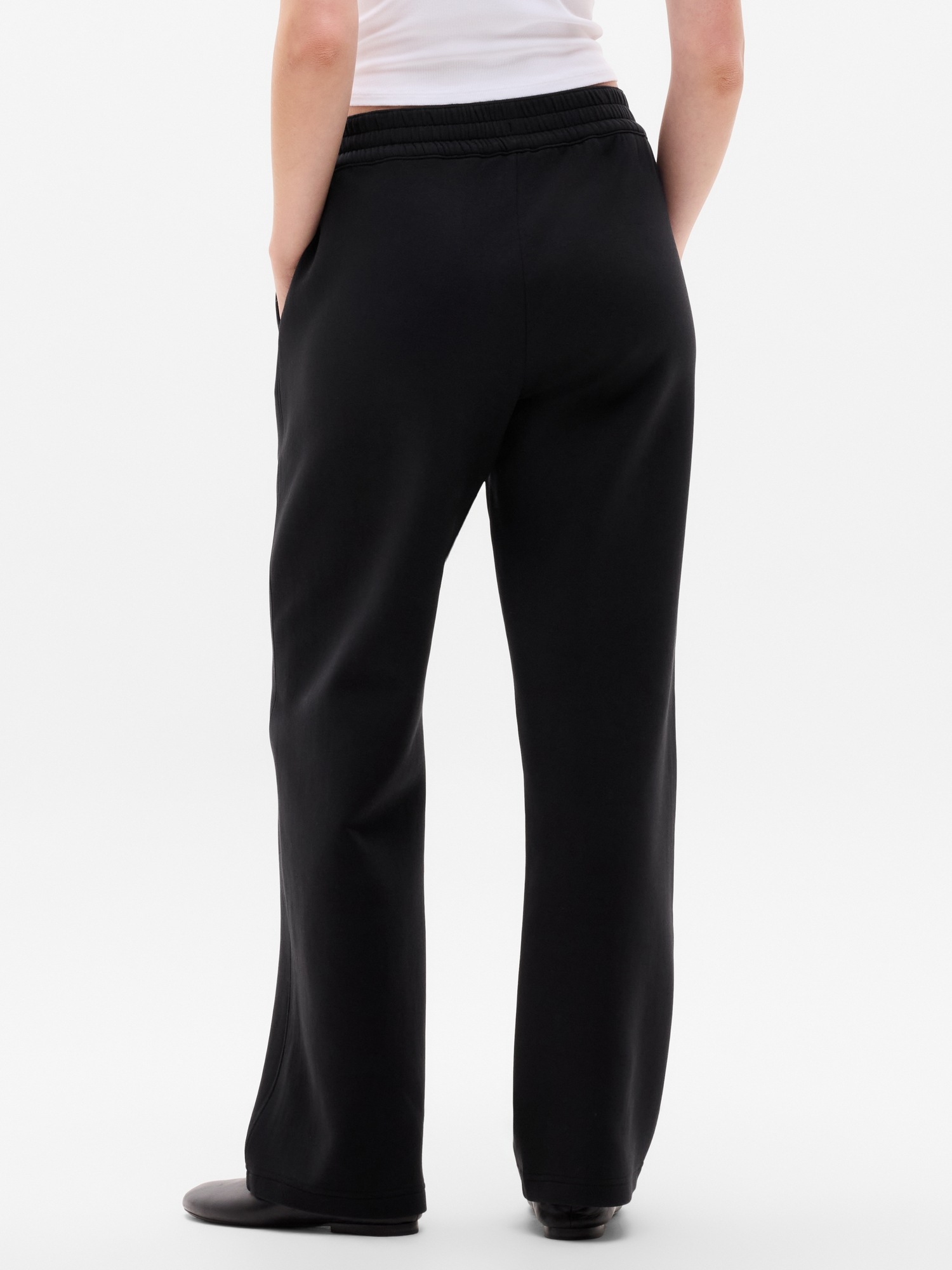 Женские брюки Athleta Form Knit Mid Rise Straight, цвет: Чёрный — фото 3