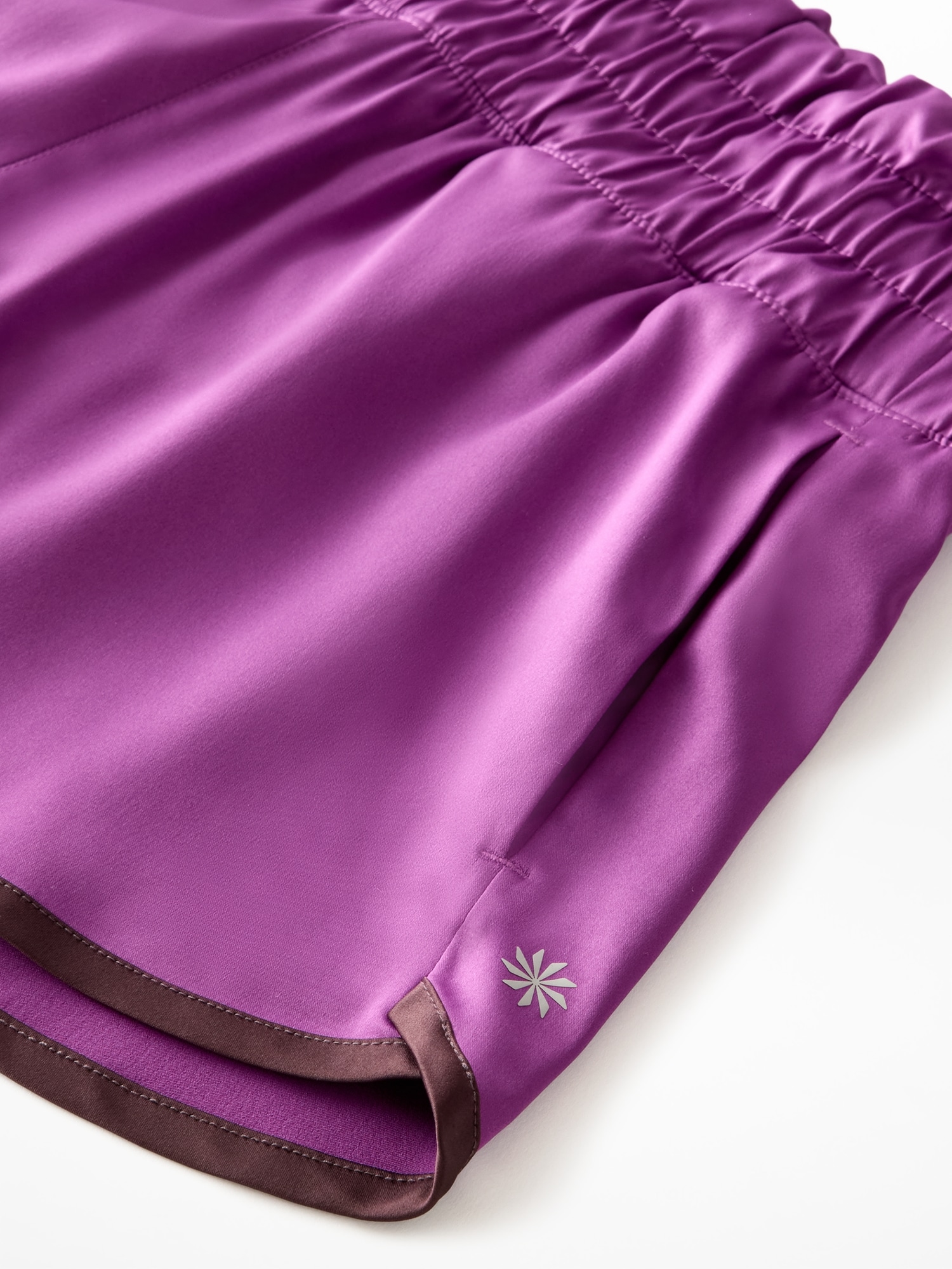 Athleta Girl Run Free Satin 2.5" Short