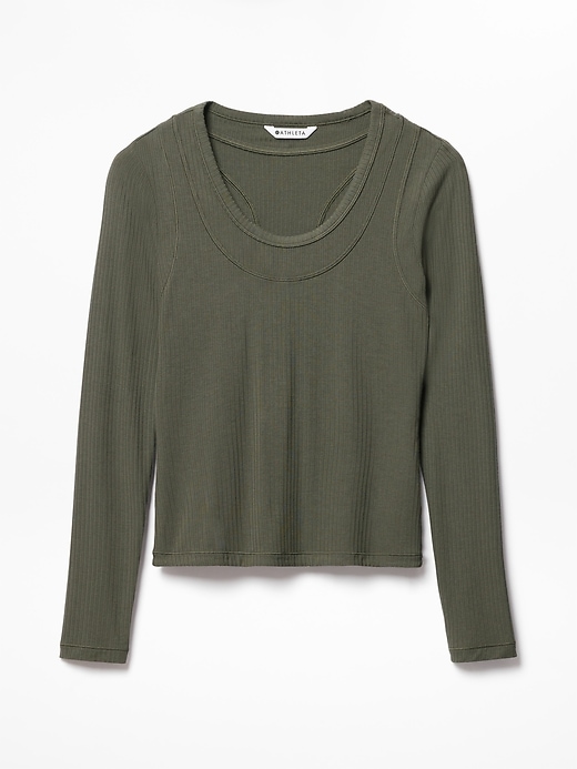 Perfect Rib Layered Top | Athleta
