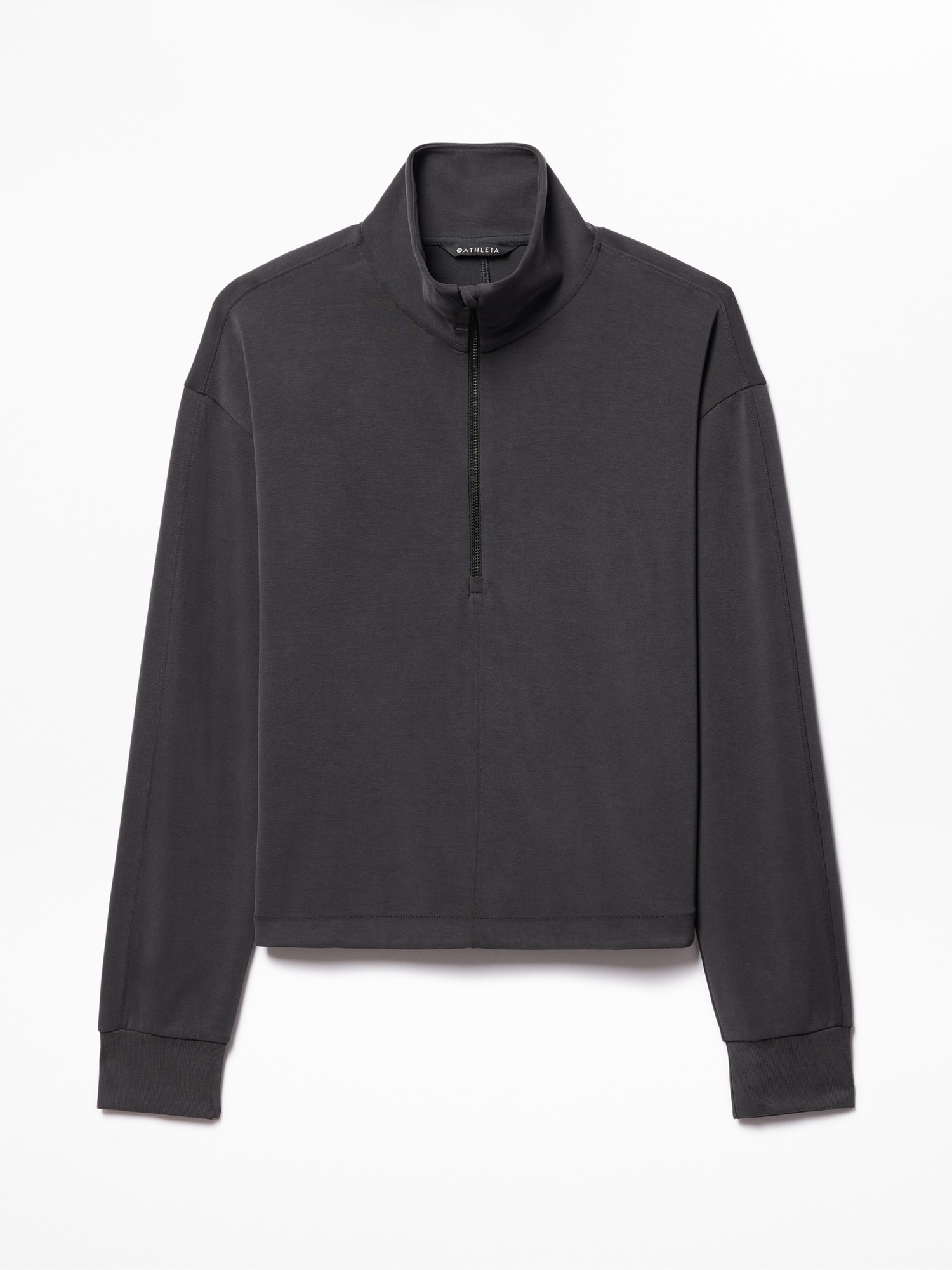 Женская толстовка Athleta Seasoft Classic 1/4 Zip, цвет: Чёрный — фото 6