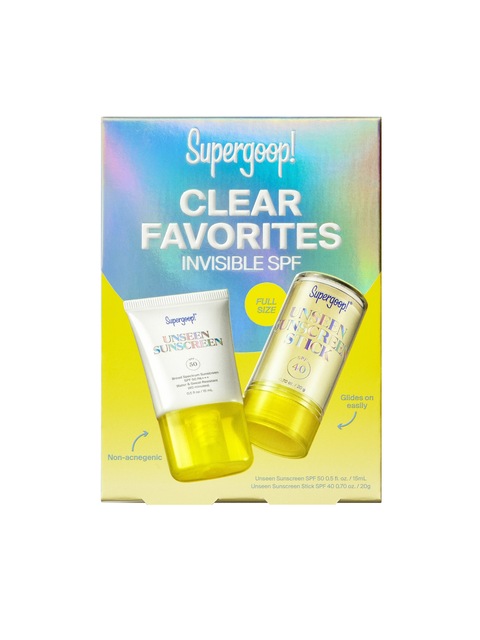 Supergoop Clear Favorites SPF Duo Kit