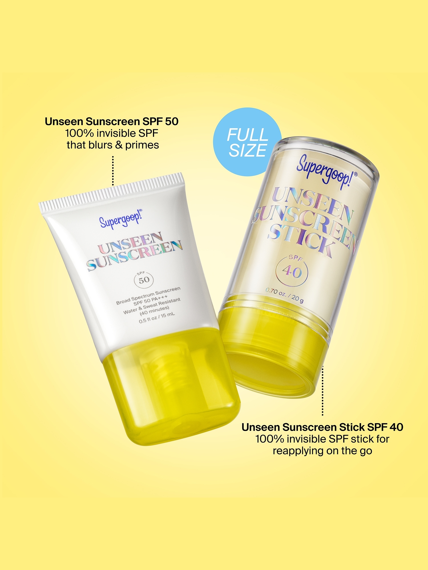 Supergoop Clear Favorites SPF Duo Kit