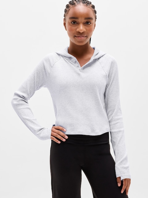 Athleta Girl Right Moves Layering Hoodie