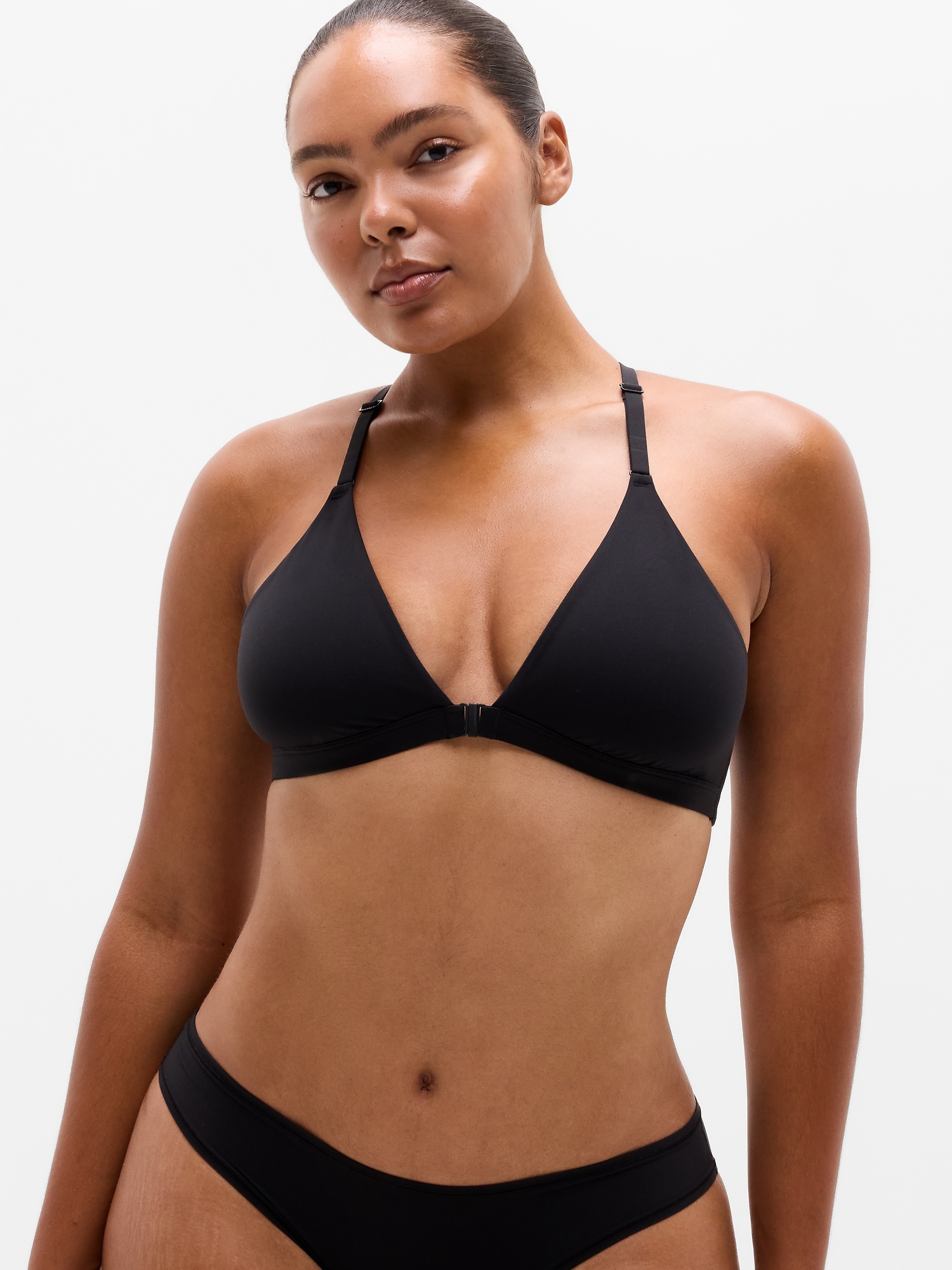 Бралетт BodyMove A-C, застёжка спереди — Athleta, цвет: Чёрный