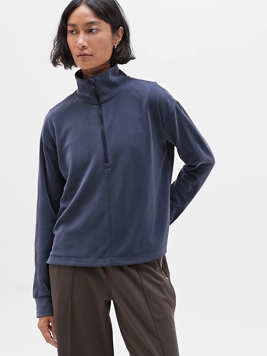 Seasoft Classic 1/4 Zip Sweatshirt | Athleta