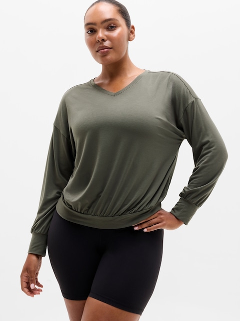 Move With Ease V-Neck Top