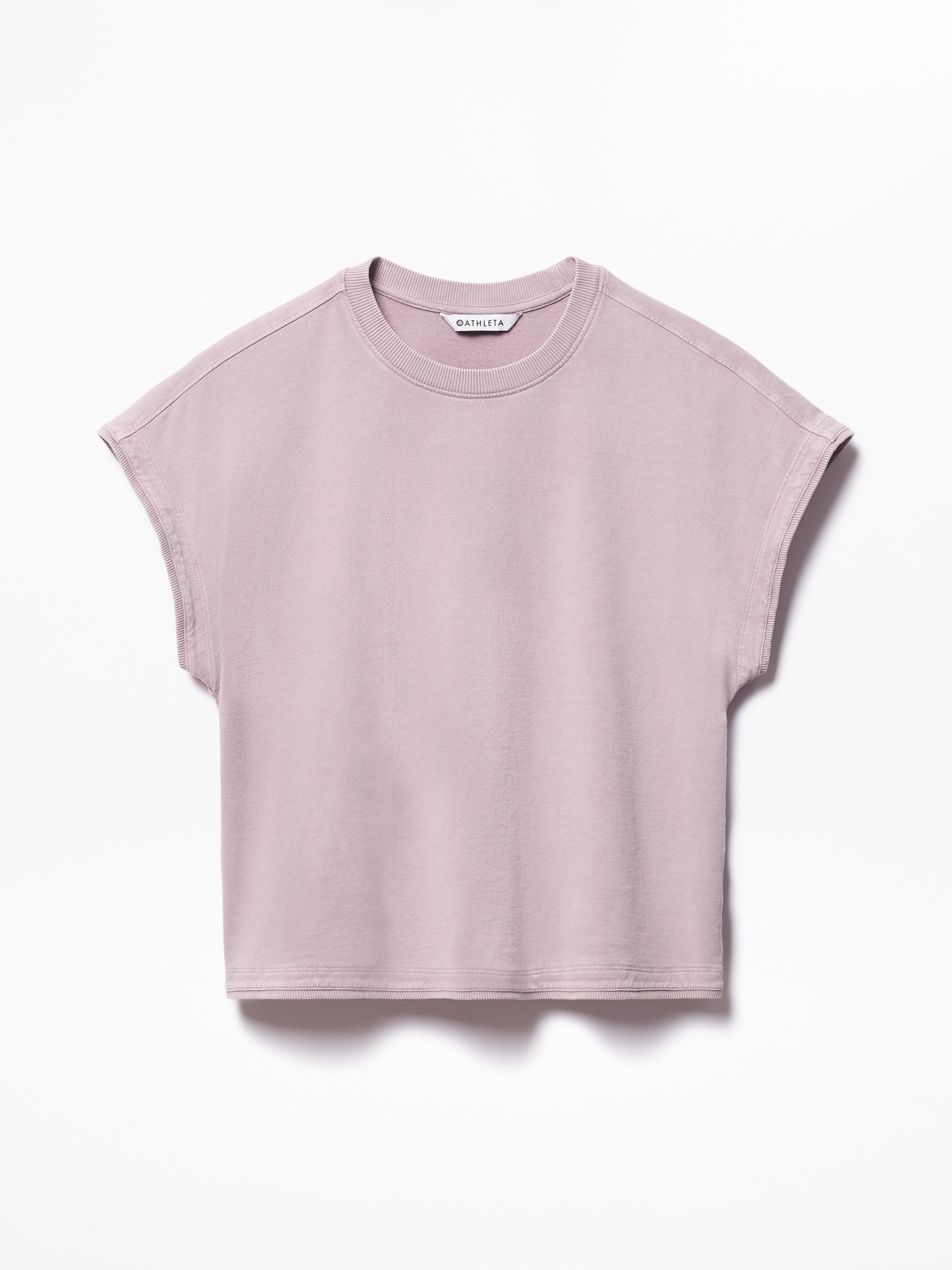 Airy Cotton Terry Snow Wash Sweatshirt Tee